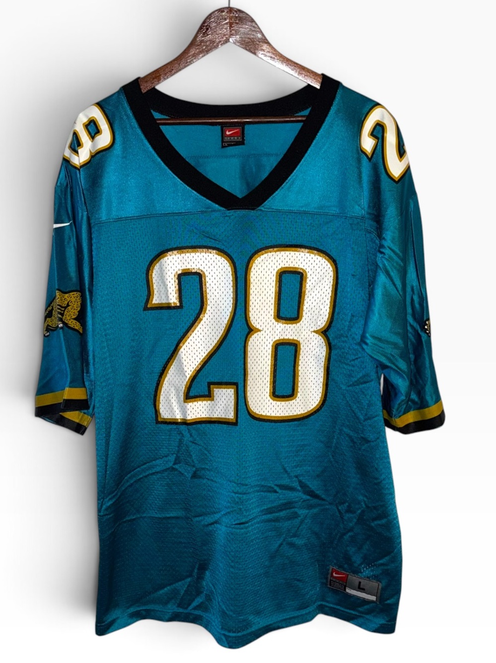 Vintage Nike Fred Taylor #28 Jacksonville Jaguars Jersey Men’s L USA